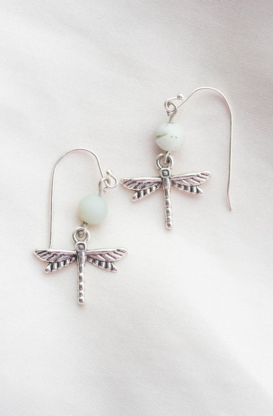 Amazonite Dragonfly Dangle