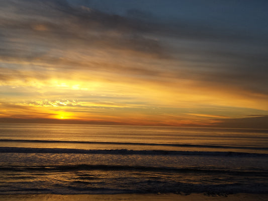 Sunsets of South Carlsbad State Beach, Carlsbad, California Cards